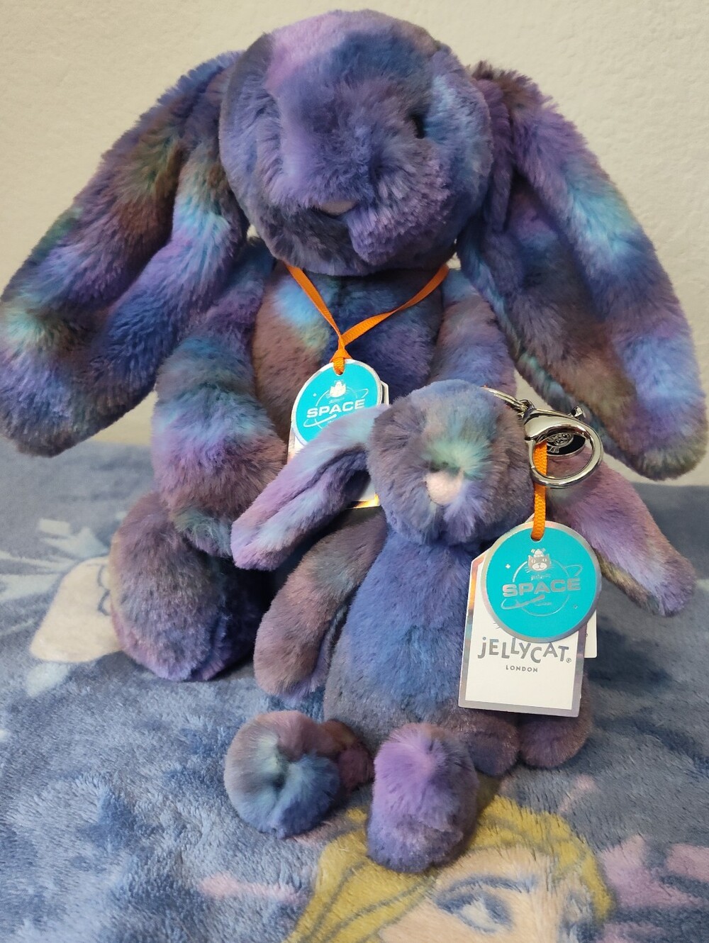 Jellycat Space Theme Zodihop Luxe Bunny And Bag Charm